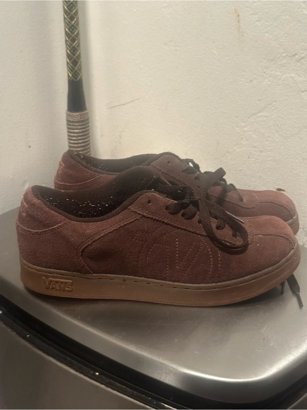 Vans Brown Suede Low-Top Sneakers